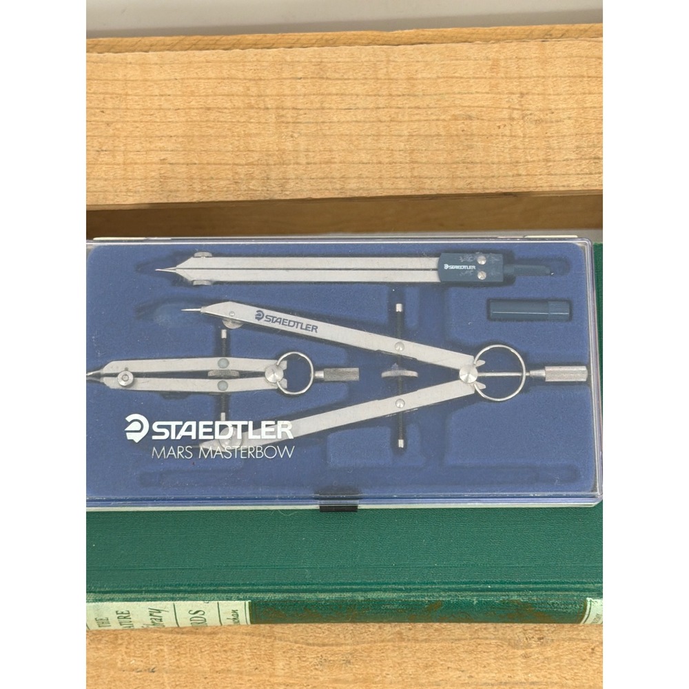 Staedtler Mars Masterbow Drafting Compass Set 551 29 A6N Germany Vintage